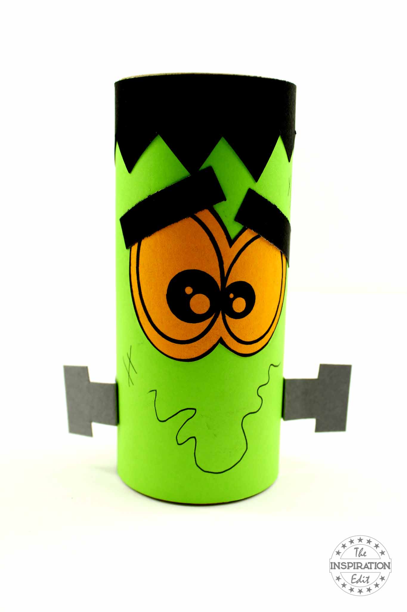 easy halloween paper craft frankenstein toilet roll