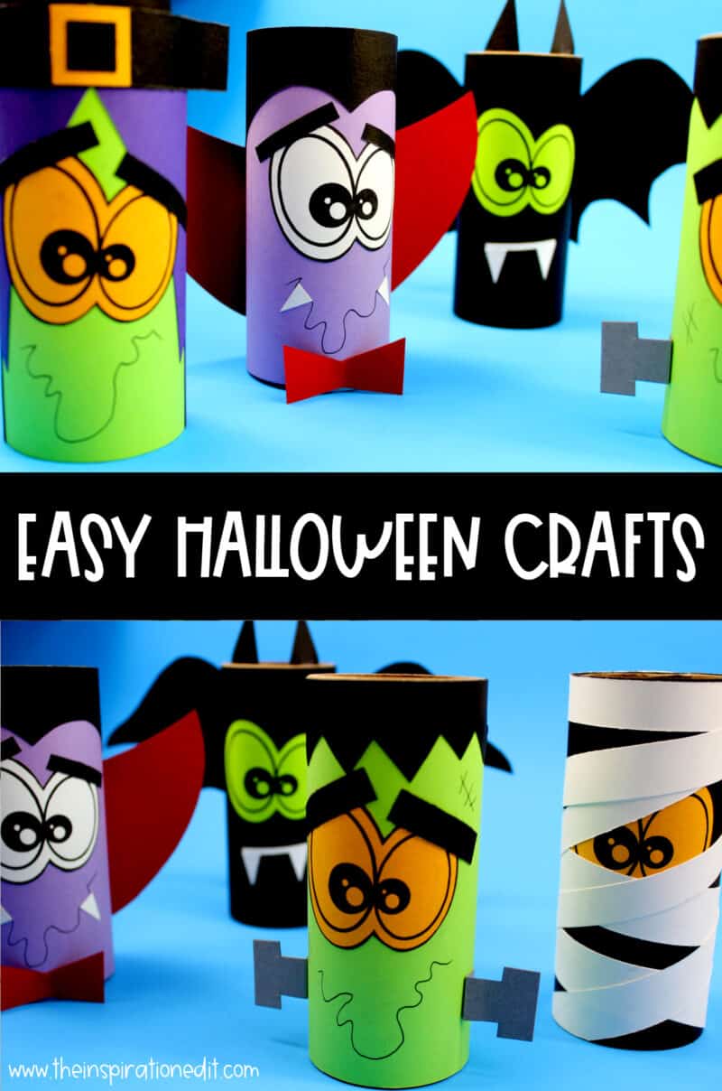 Toilet Tube Halloween Crafts For Kids · The Inspiration Edit