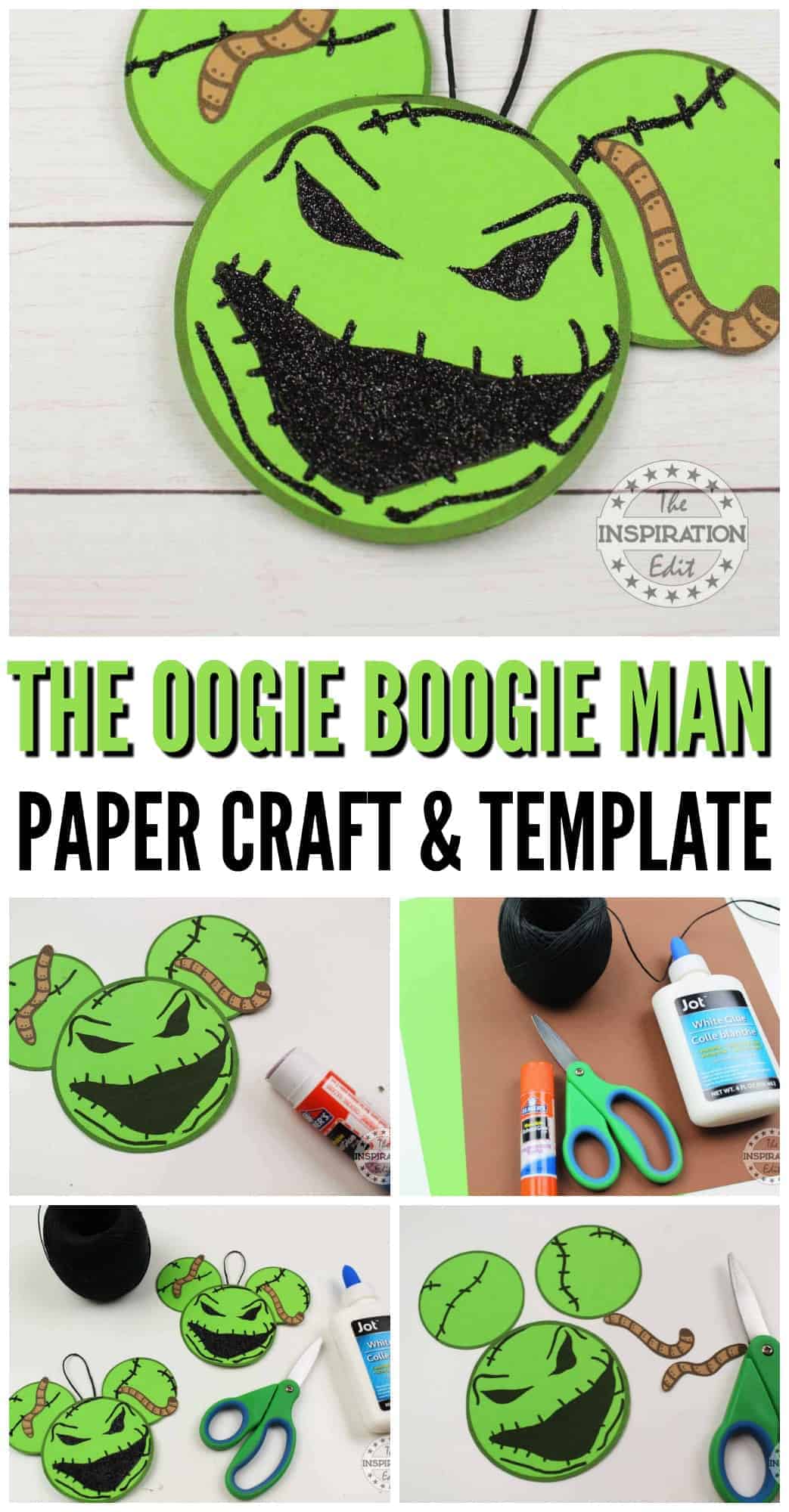 the nightmare before christmas crafts with the oogie boogie man free template