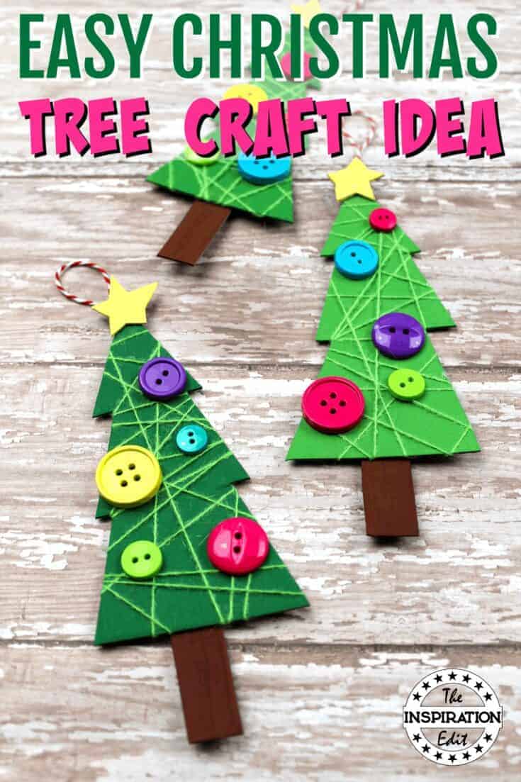 Easy Christmas Tree Craft for Kids to Make · The Inspiration Edit