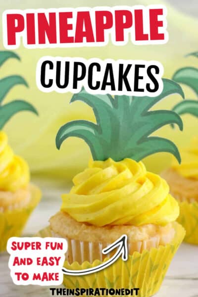 pineapple cupcake toppers