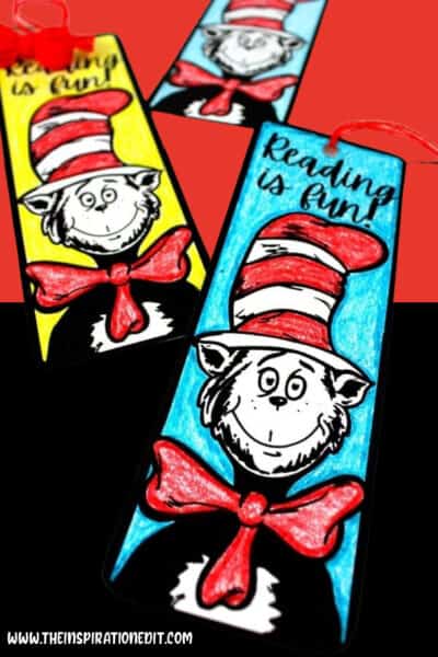 Cat In The Hat Template Bookmark · The Inspiration Edit