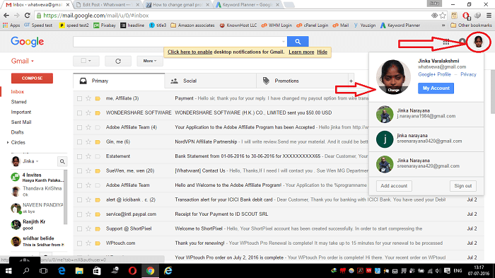 how to change profile picture of gmail account