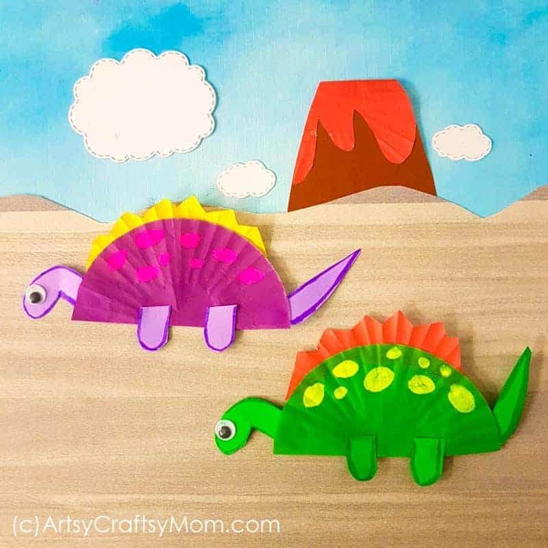 Cupcake Liner Dinosaurs.