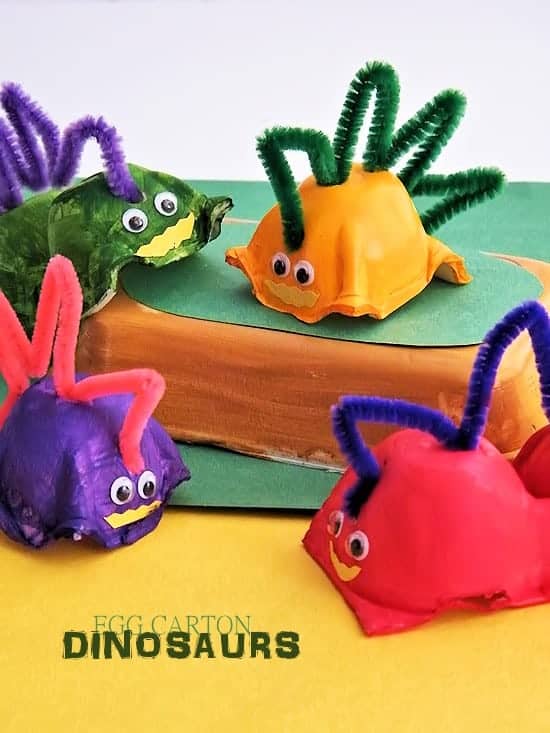 Egg Carton Dinosaurs.