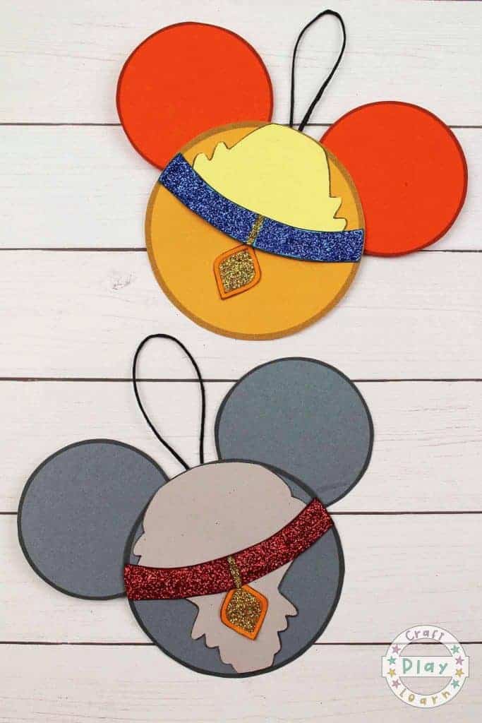 Lady and the Tramp Disney Mickey Ears Paper Craft.