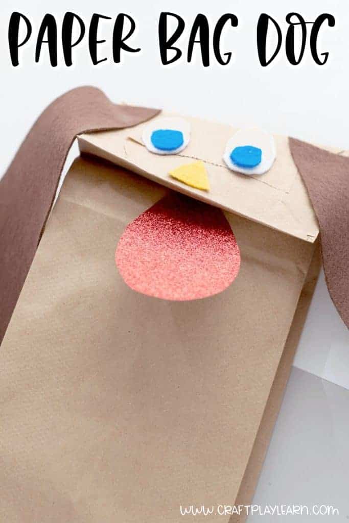 Paper Dog Puppet.