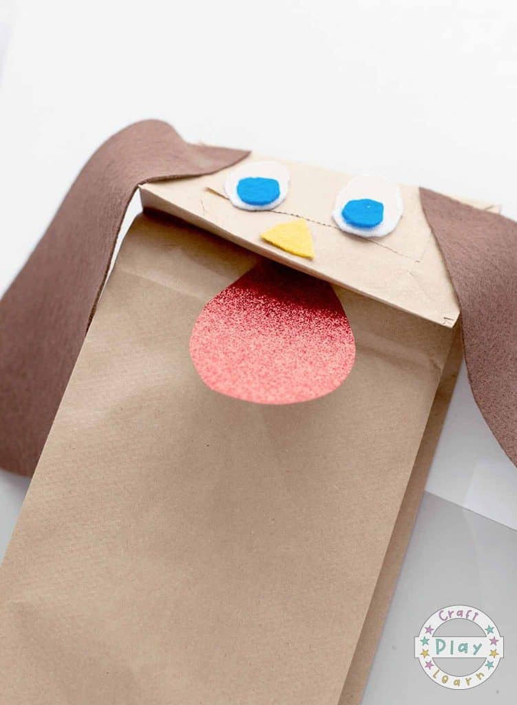 Dog Puppet and Dog Craft for Kids.