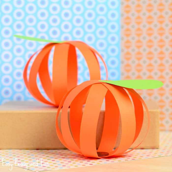 Paper Pumpkin Craft.
