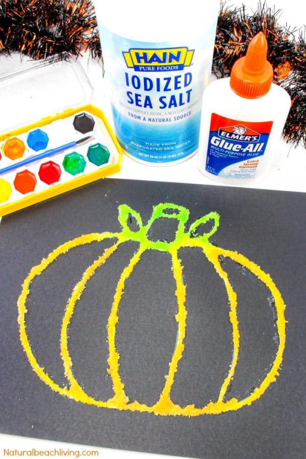 Pumpkin Salt Painting from Natural Beach Living.