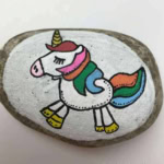 Unicorn Painted Rock.