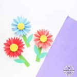 Paper Daisy Flower Crafts.