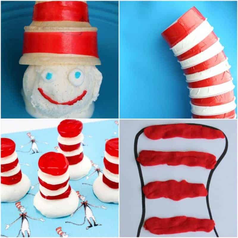 Cat in the Hat Cupcakes.