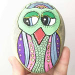 Owl Painted Rock.
