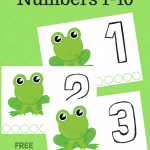Playdough Counting Mats Activity for Kids.