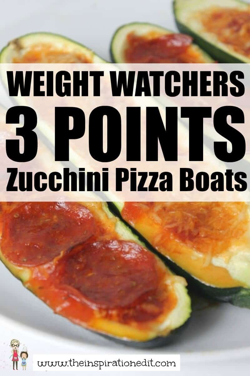 Weight Watchers Zucchini Pizza Boats.