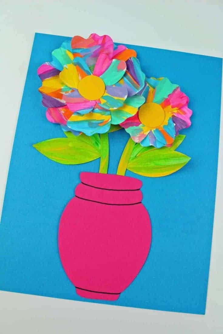 Painted Flower Art and Craft for Preschool · The Inspiration Edit