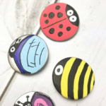 Recycled Badge Bug Craft.