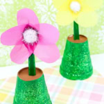 Spring Time Flower Pot Painting.