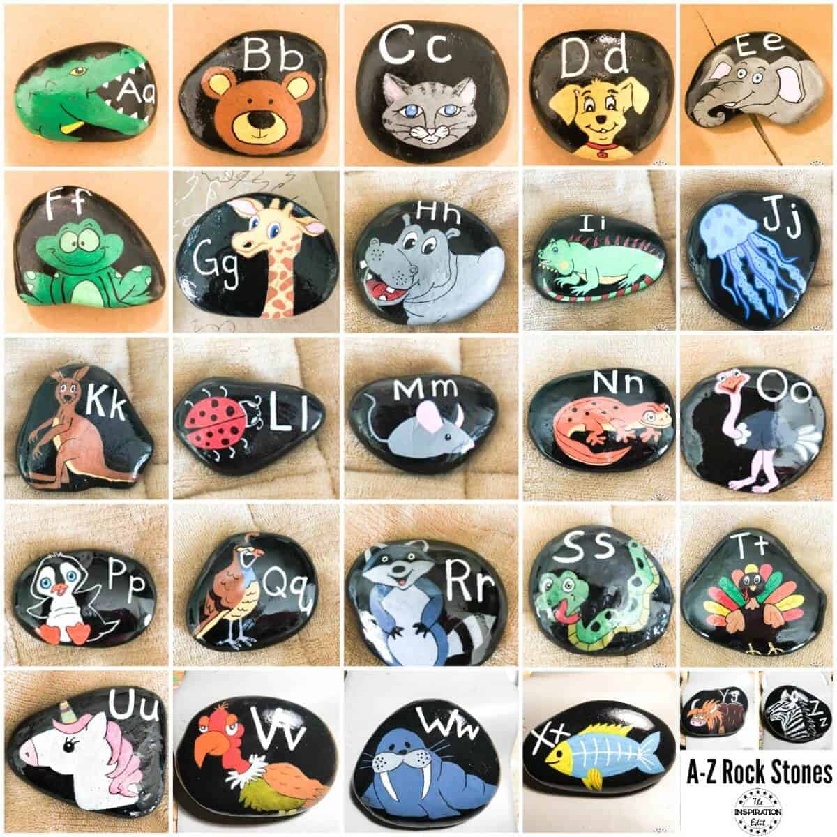 painted alphabet stones