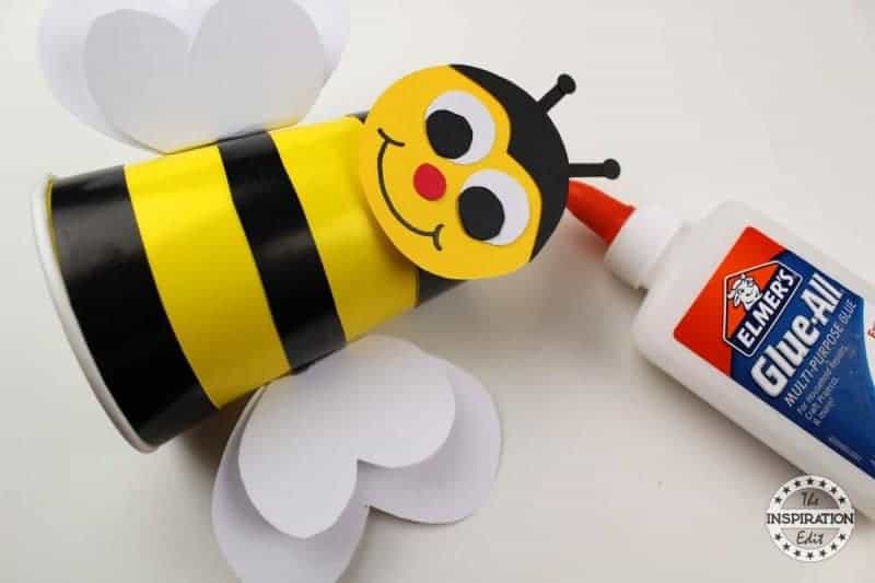 Paper Cup Preschool Bumble Bee Craft Idea | The Inspiration Edit