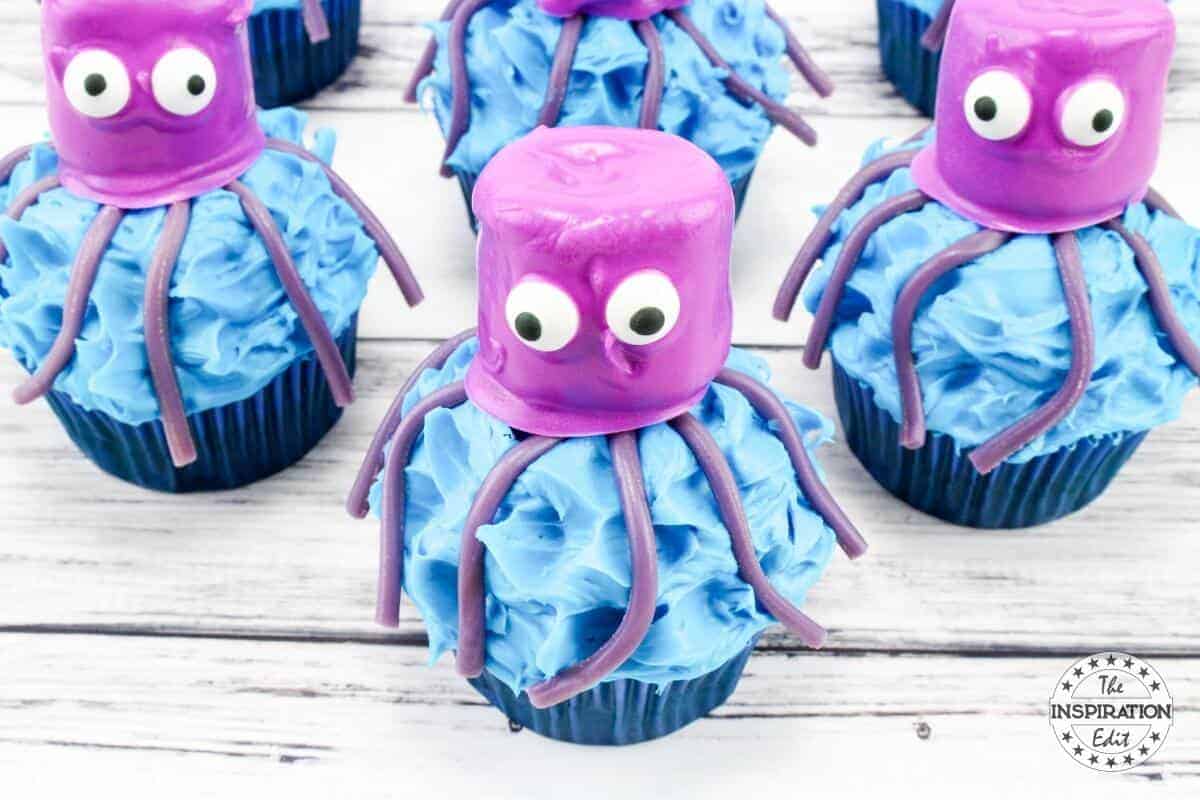 Octopus Cupcakes for Kids.