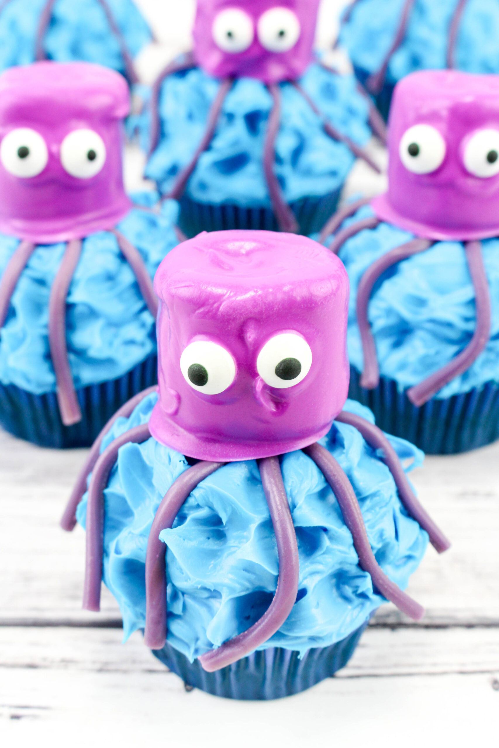 Octopus Cupcakes.