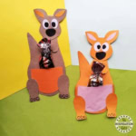 Kids Paper Kangaroo Craft.