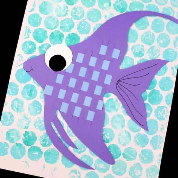 Paper Weave Fish Craft.