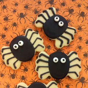halloween spider cookies