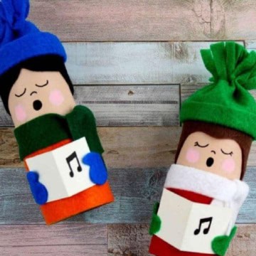 Fun Christmas Craft Made From Tubes.