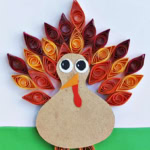 Turkey Paper Quilled.