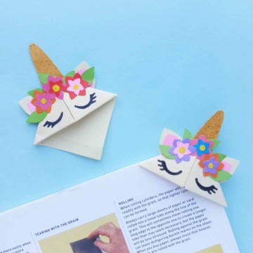 DIY Unicorn Bookmark Craft.