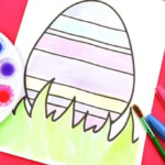 Sharpie Watercolor Easter Egg.