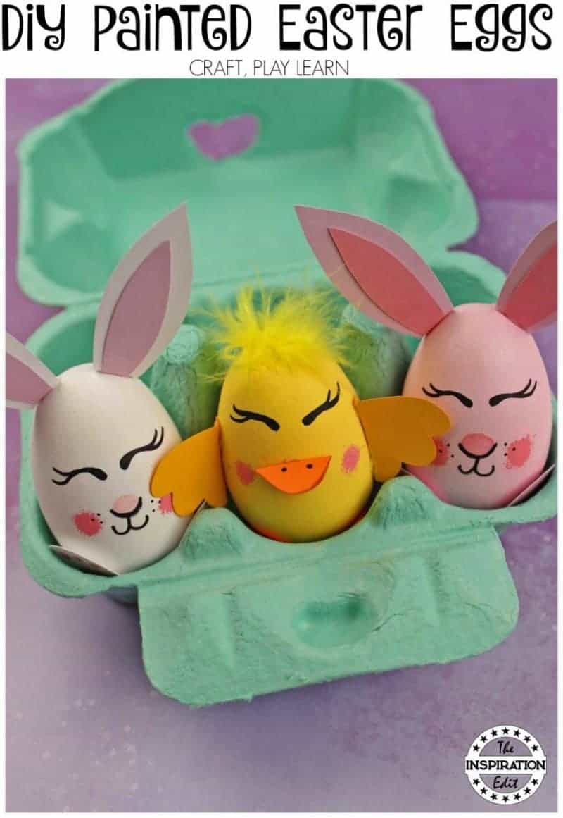 DIY Chick Easter Eggs.