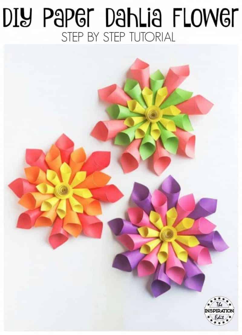 Dahlia Flower Craft.