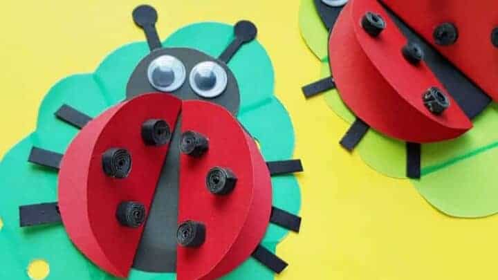 ladybug paper craft