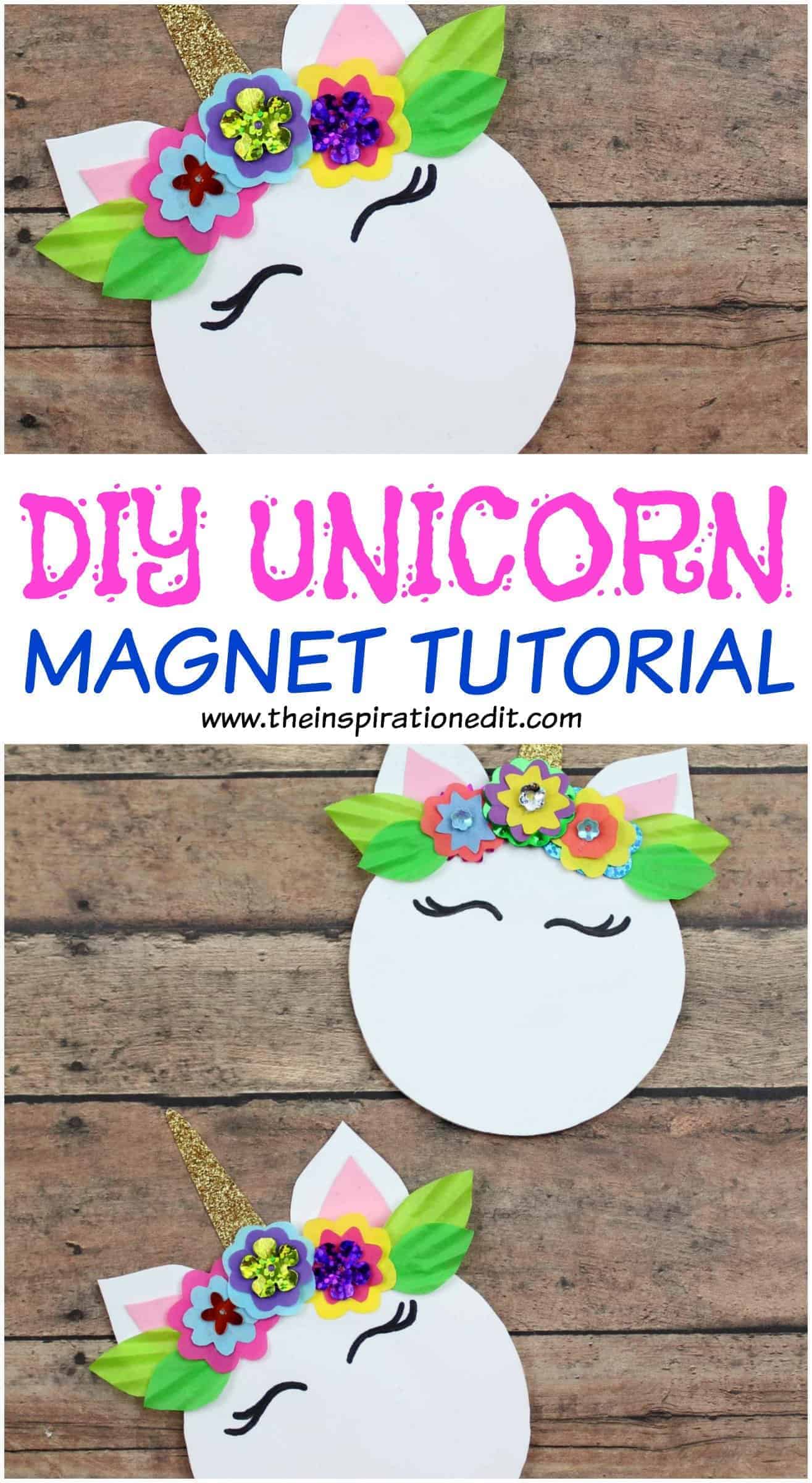 DIY Unicorn Magnet For Kids.