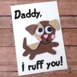 DIY Dog Themed Fathers Day Card.