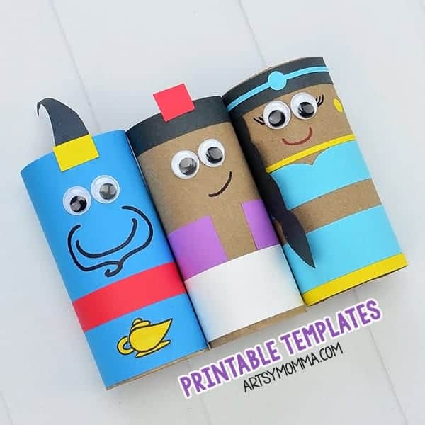 Aladdin Toilet Tube Craft for Kids.