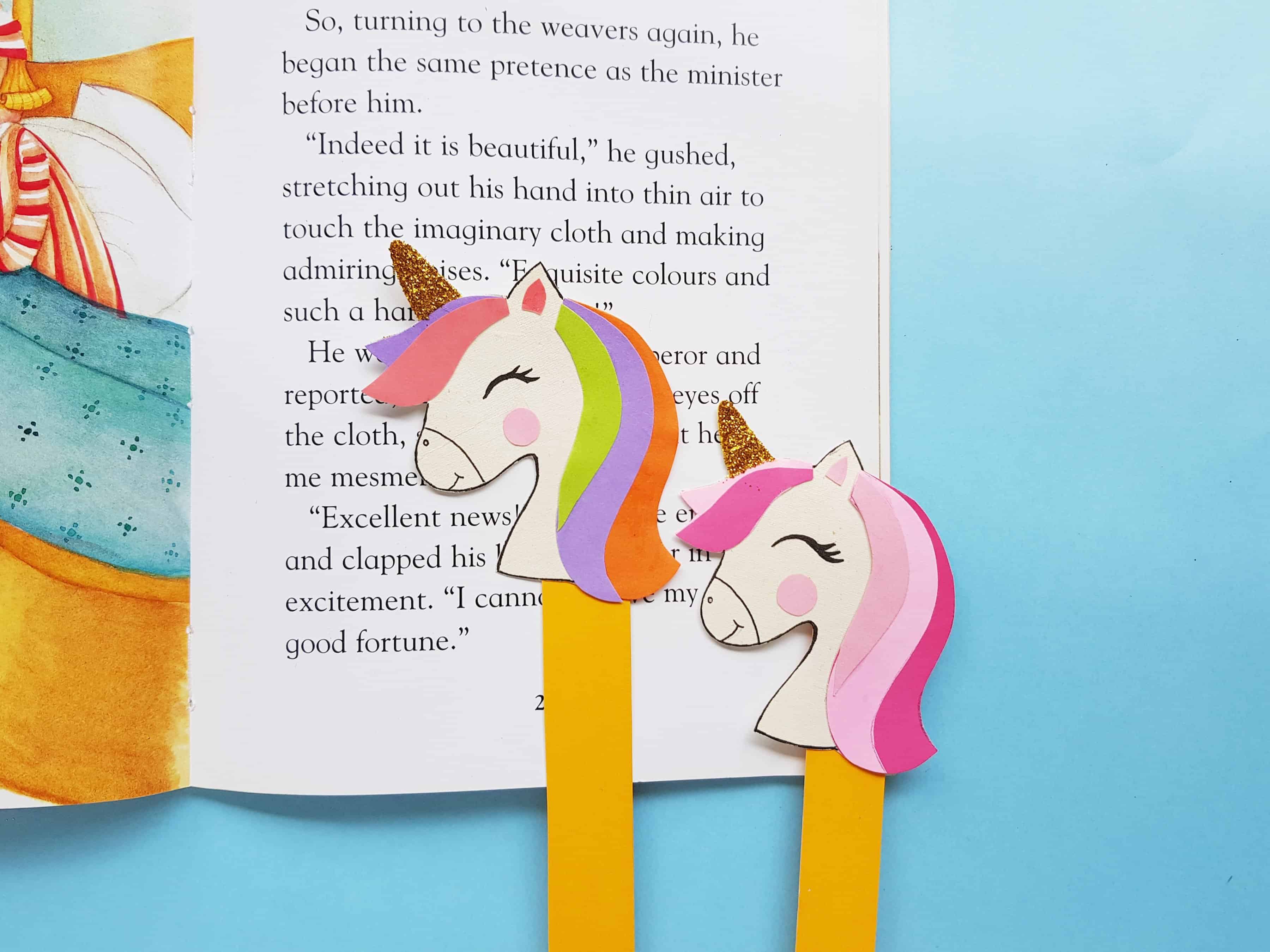 Rainbow Unicorn Bookmark Craft · The Inspiration Edit