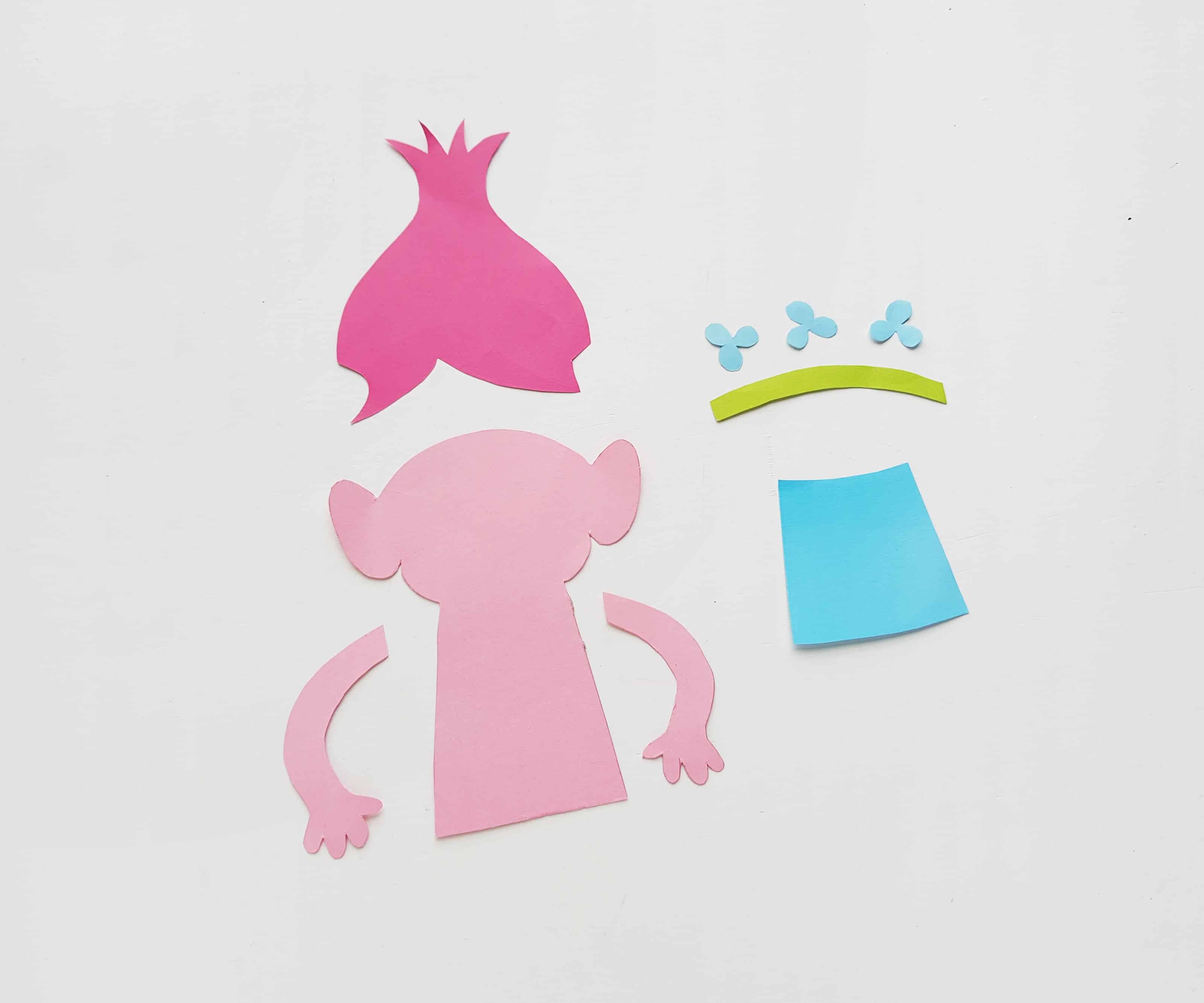 How To Make Poppy Troll Corner Bookmark.