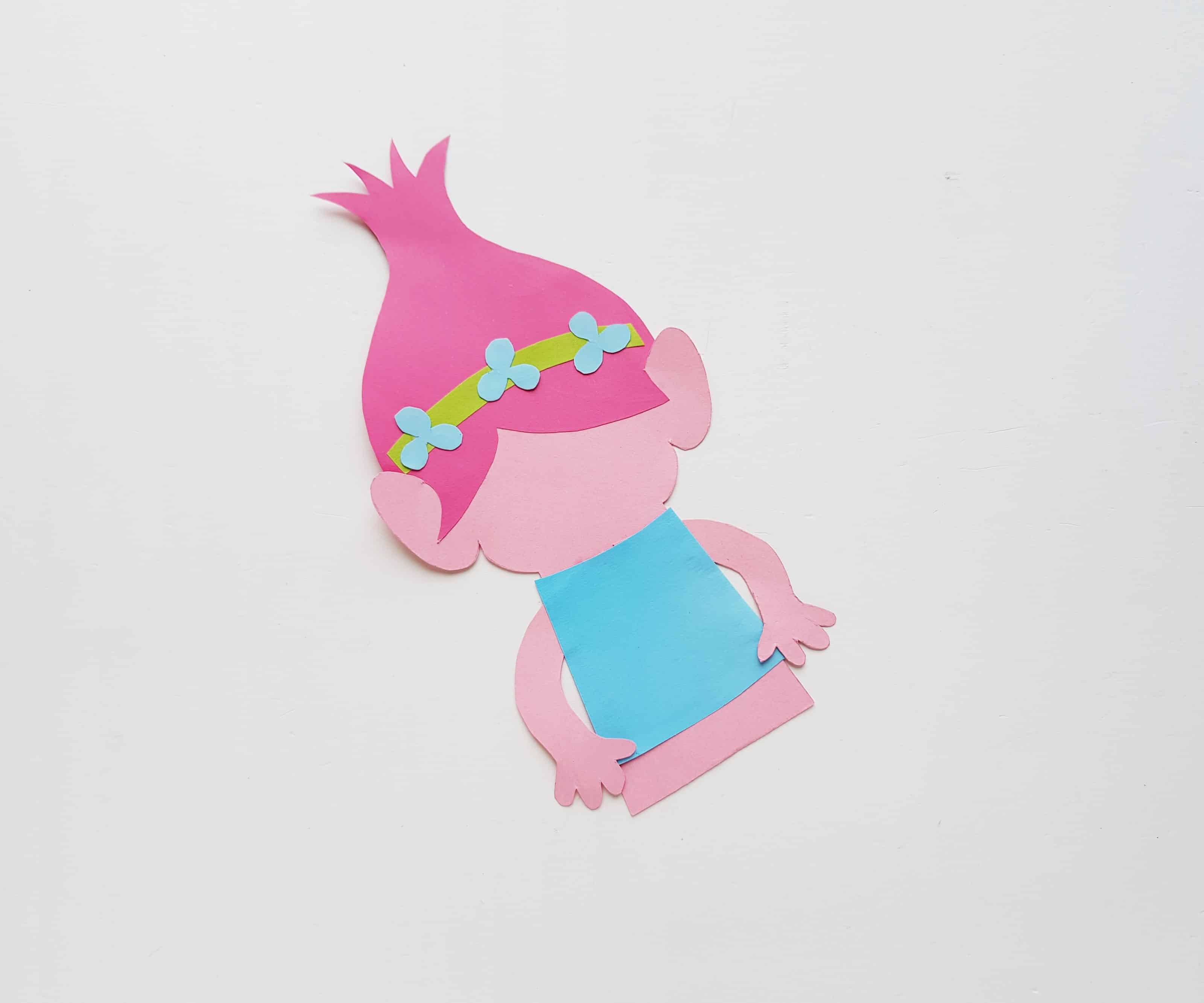 DIY Corner Bookmarks From The Trolls Movie.