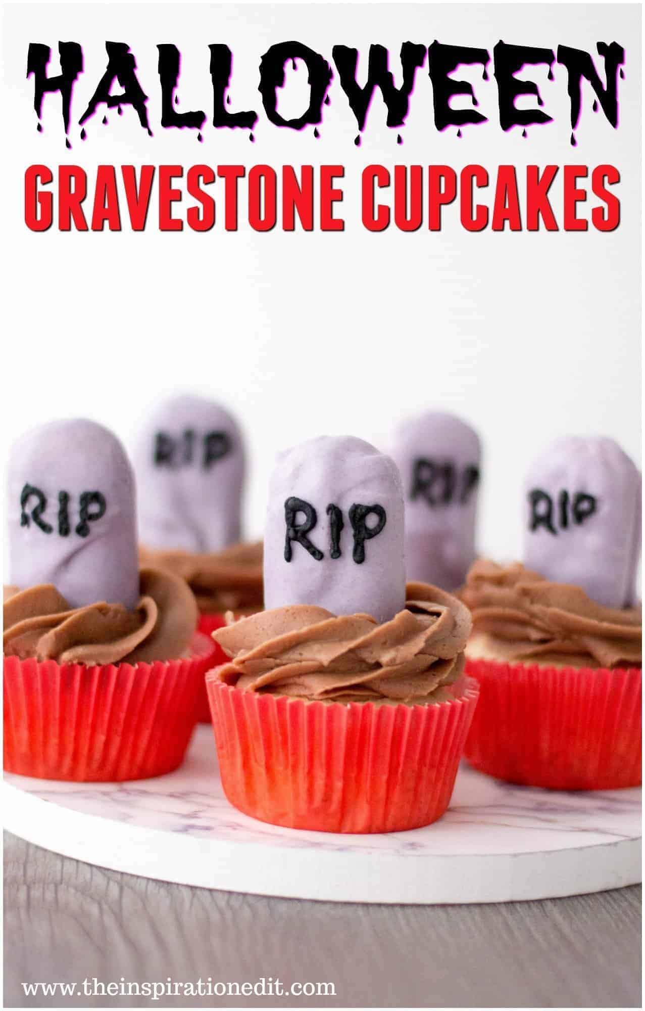 Gravestone Cupcakes