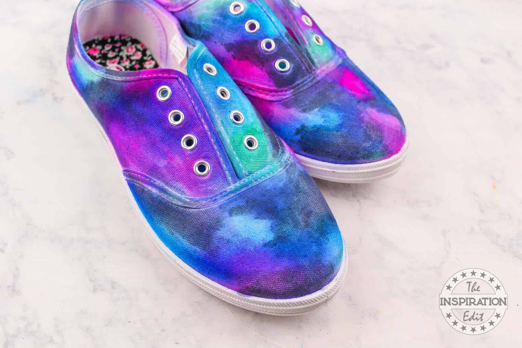 How to Tie Dye Shoes.