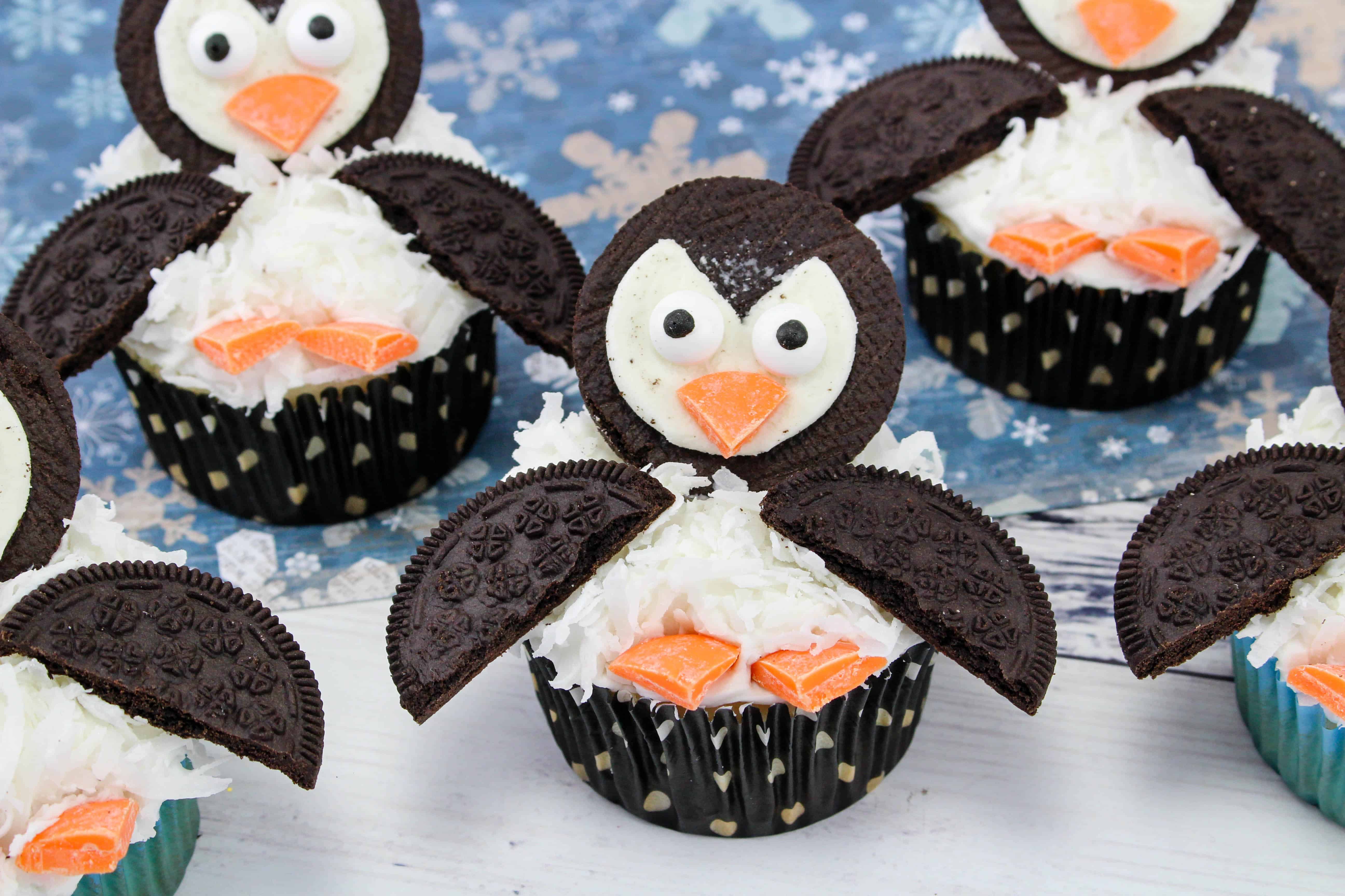 Penguin Cupcakes.