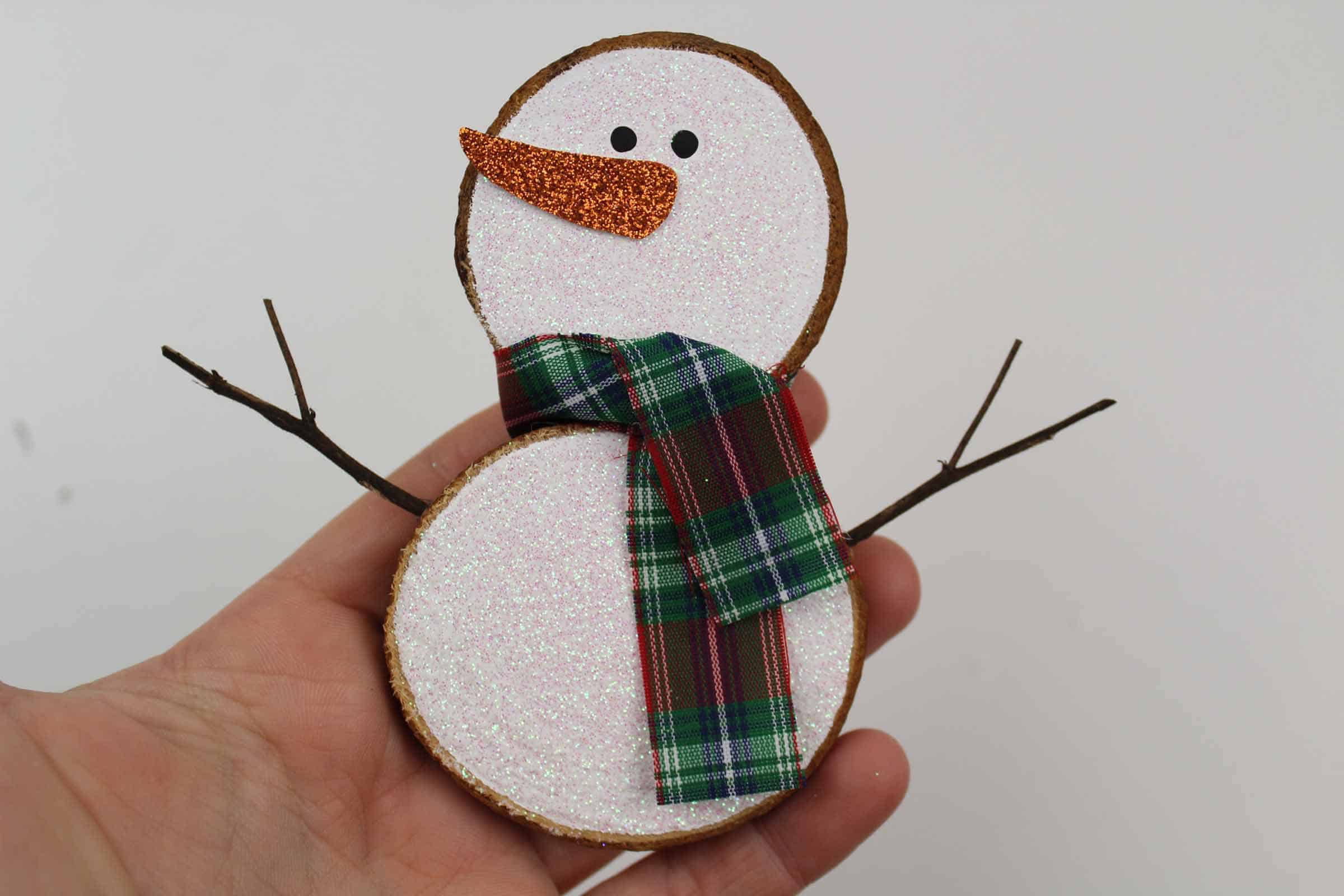 Wooden Snowman.