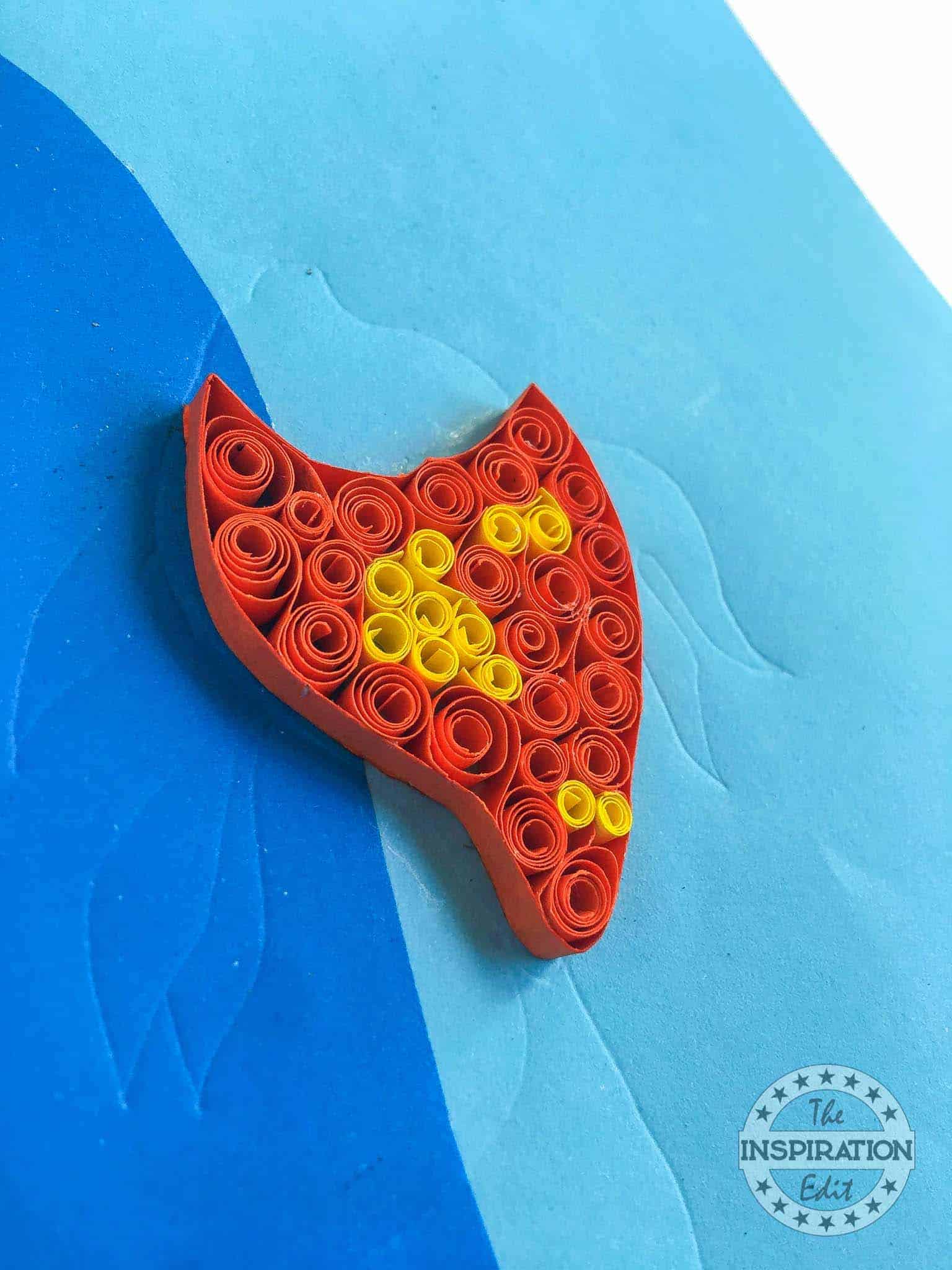 Quilled Goldfish Craft for Kids.