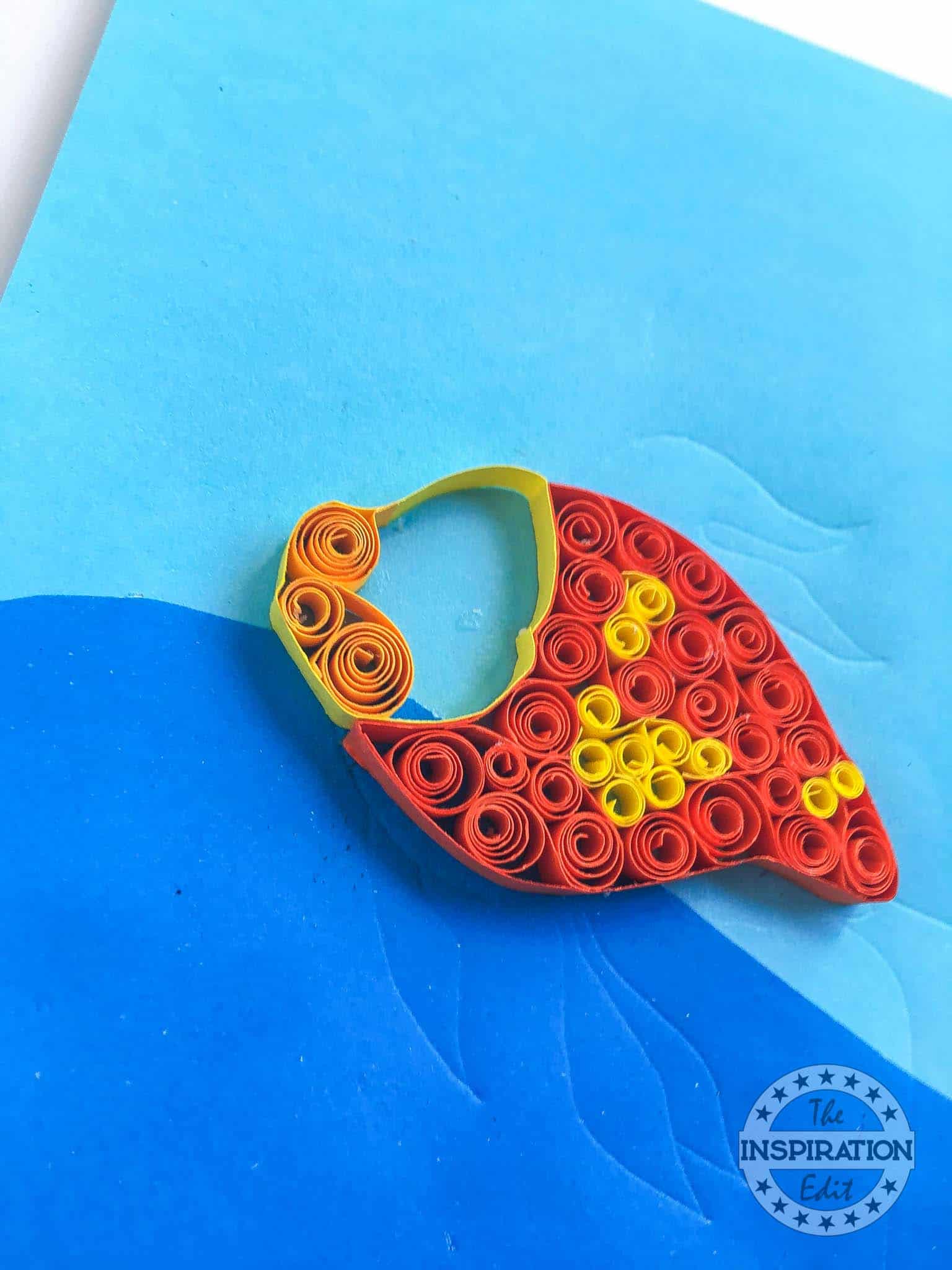 Quilled Goldfish Craft for Kids.