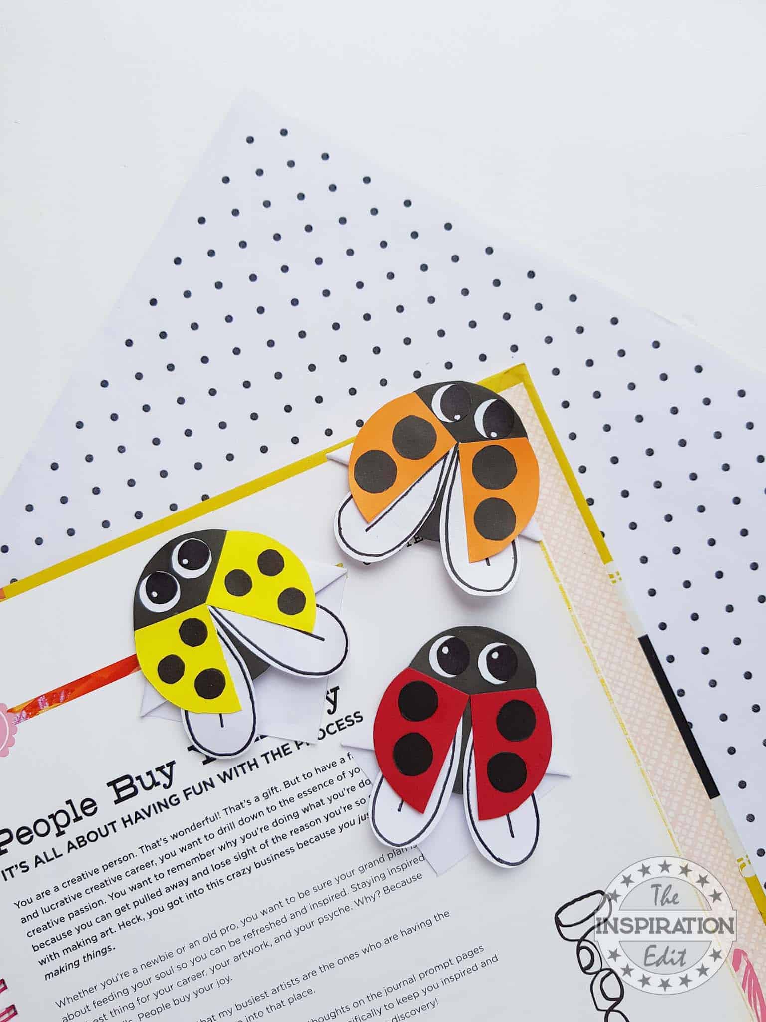 Ladybug Bookmarks.